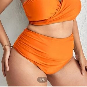 Coral High-waist Shein Bikini Bottom (2X)
